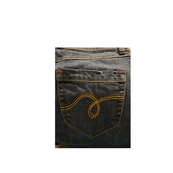 Smiths Capri Jeans Women's Embellished Heavy Stitch Back Pocket Sz 14 Very Good - Picture 4 of 4